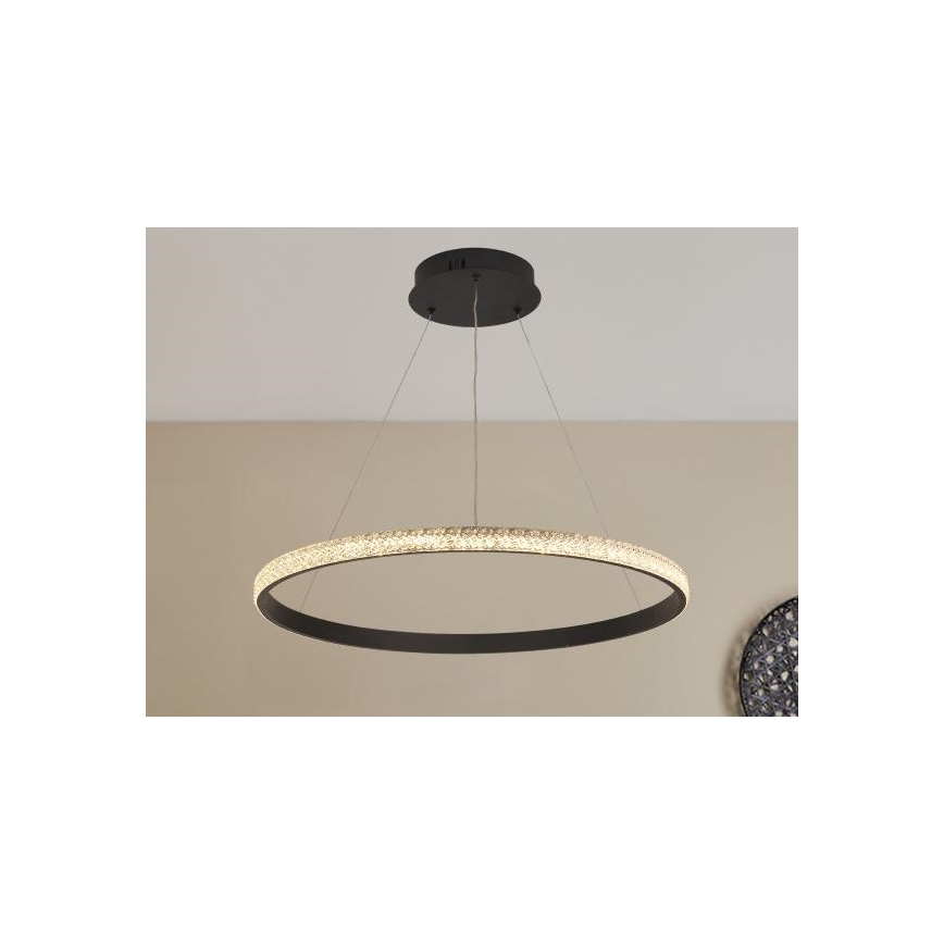 LED Prigušivi luster na sajli LED/40W/230V 3000-6500K pr. 60 cm + Daljinski upravljač