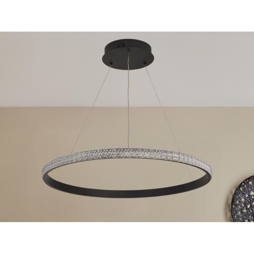 LED Prigušivi luster na sajli LED/40W/230V 3000-6500K pr. 60 cm + Daljinski upravljač