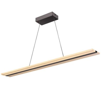 LED Prigušivi luster na sajli LED/40W/230V 3000-6500K krom + Daljinski upravljač