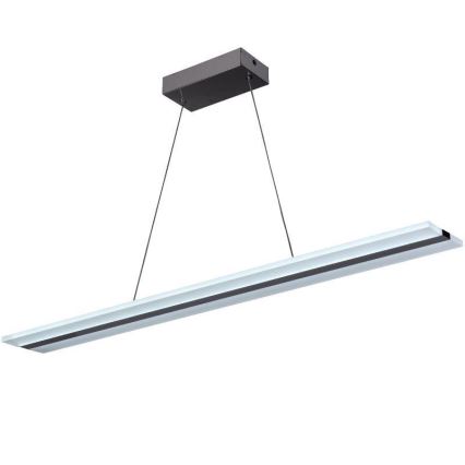 LED Prigušivi luster na sajli LED/40W/230V 3000-6500K krom + Daljinski upravljač