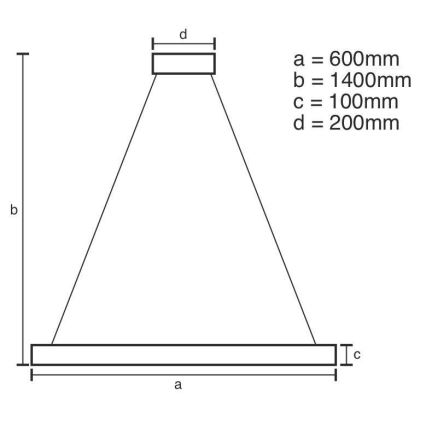 LED Prigušivi kristalni luster na sajli LED/40W/230V 3000-6500K sjajni krom + Daljinski upravljač