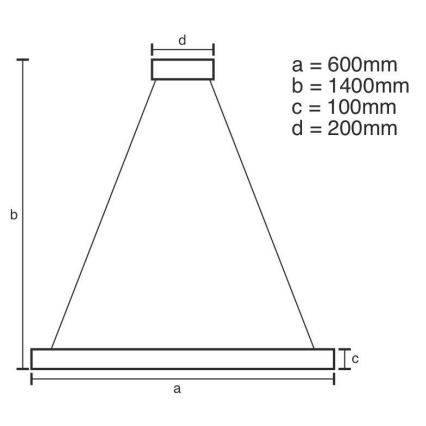 LED Prigušivi kristalni luster na sajli LED/40W/230V 3000-6500K krom/zlatna + Daljinski upravljač