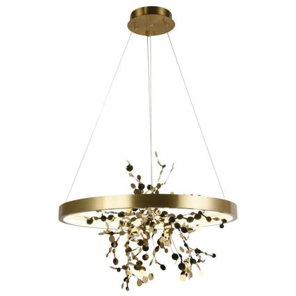 LED Prigušivi luster na sajli LED/40W/230V 3000-6500K zlatna + Daljinski upravljač