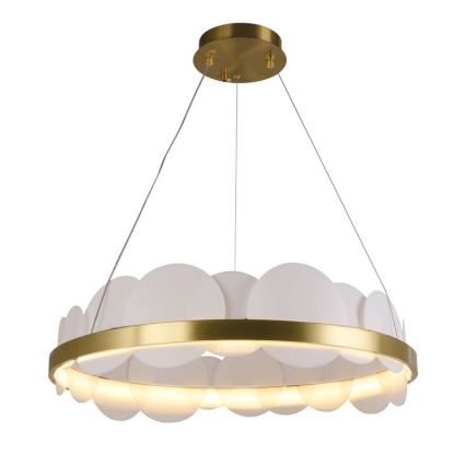 LED Prigušivi luster na sajli LED/40W/230V 3000-6500K zlatna + Daljinski upravljač