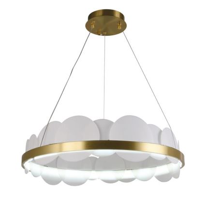 LED Prigušivi luster na sajli LED/40W/230V 3000-6500K zlatna + Daljinski upravljač