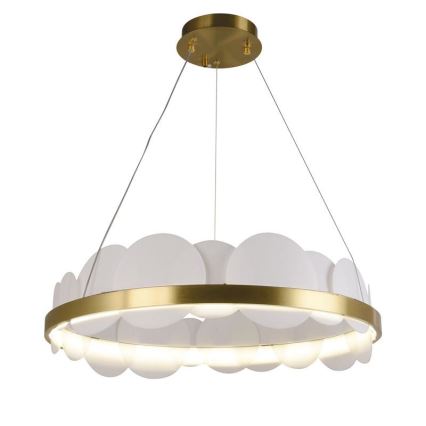 LED Prigušivi luster na sajli LED/40W/230V 3000-6500K zlatna + Daljinski upravljač