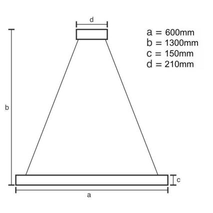 LED Prigušivi kristalni luster na sajli LED/40W/230V 3000-6500K zlatna + Daljinski upravljač