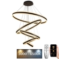 LED Prigušivi luster na sajli LED/420W/230V 3000-6500K pr. 100 cm + Daljinski upravljač