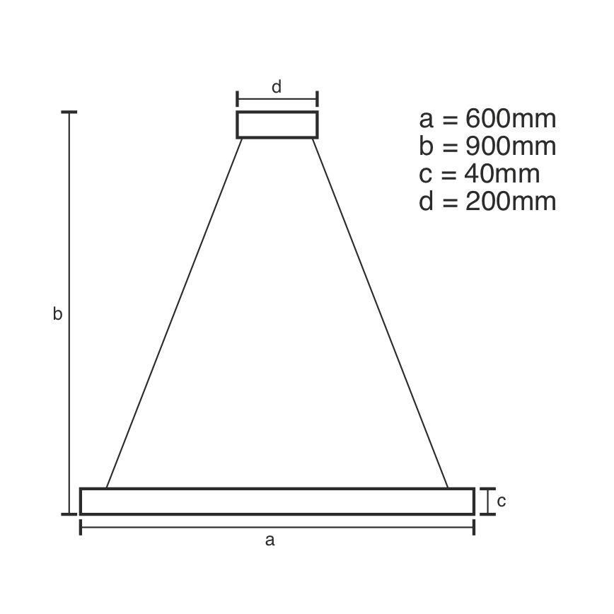 LED Prigušivi luster na sajli LED/42W/230V 3000-6500K pr. 60 cm + Daljinski upravljač