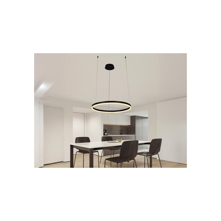LED Prigušivi luster na sajli LED/42W/230V 3000-6500K pr. 60 cm + Daljinski upravljač