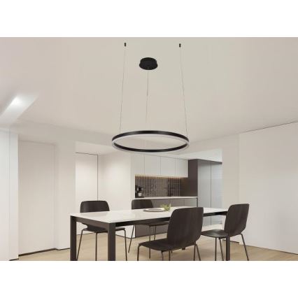 LED Prigušivi luster na sajli LED/42W/230V 3000-6500K pr. 60 cm + Daljinski upravljač