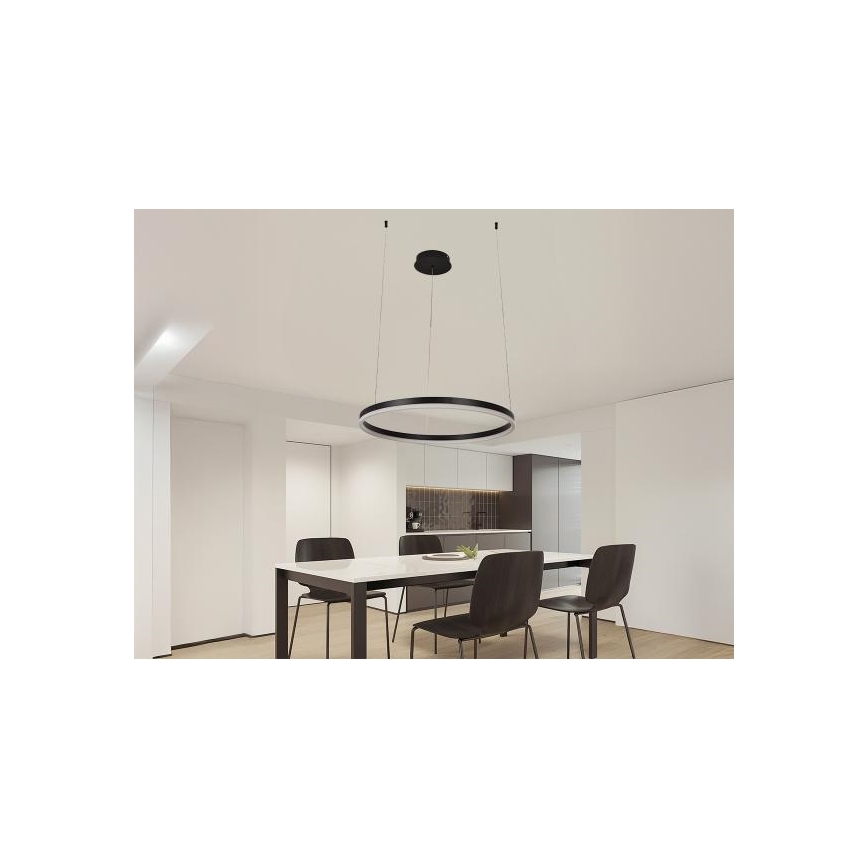 LED Prigušivi luster na sajli LED/42W/230V 3000-6500K pr. 60 cm + Daljinski upravljač