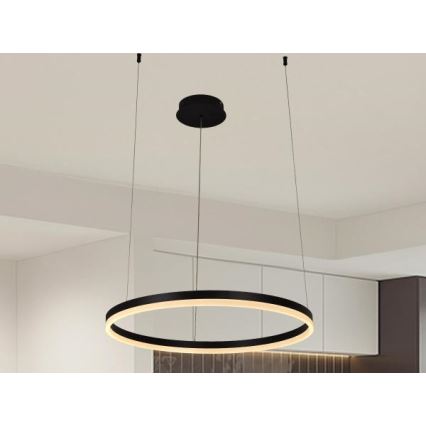 LED Prigušivi luster na sajli LED/42W/230V 3000-6500K pr. 60 cm + Daljinski upravljač