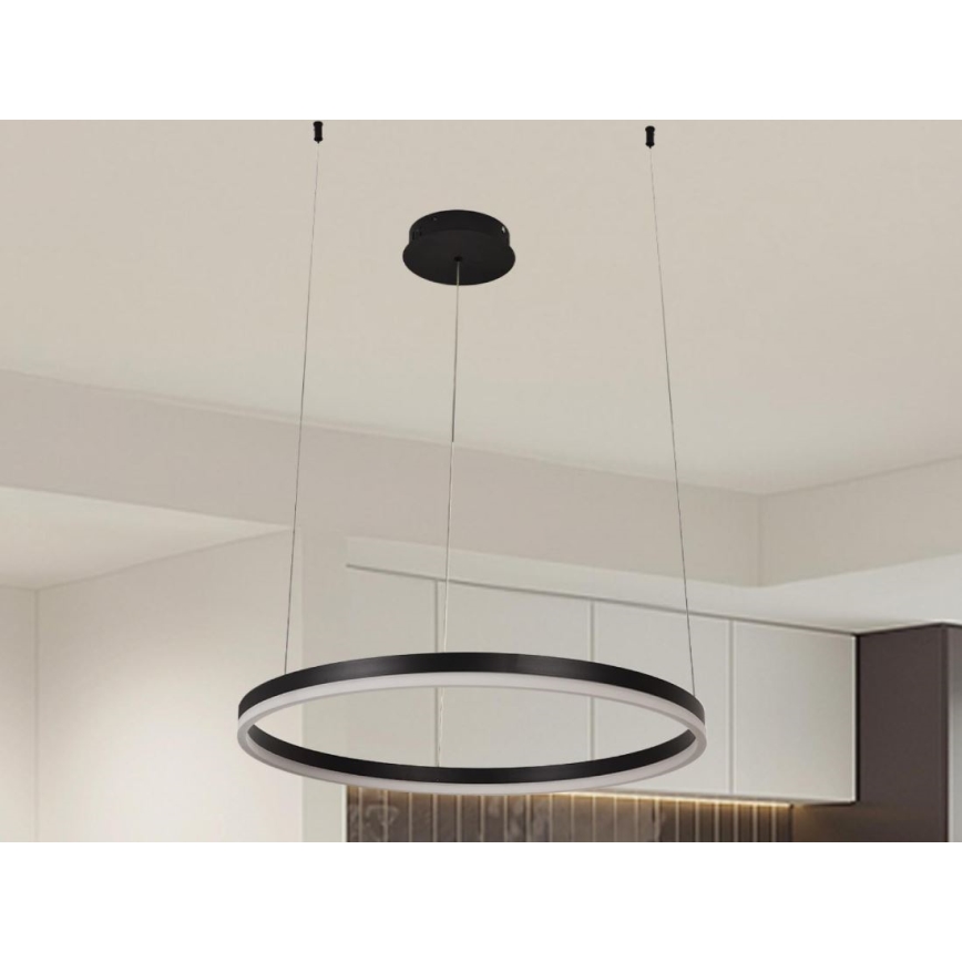 LED Prigušivi luster na sajli LED/42W/230V 3000-6500K pr. 60 cm + Daljinski upravljač