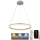 LED Prigušivi luster na sajli LED/42W/230V 3000-6500K pr. 60 cm + Daljinski upravljač