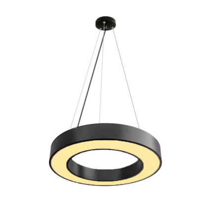 LED Prigušivi luster na sajli LED/45W/230V 3000-6500K crno + Daljinski upravljač