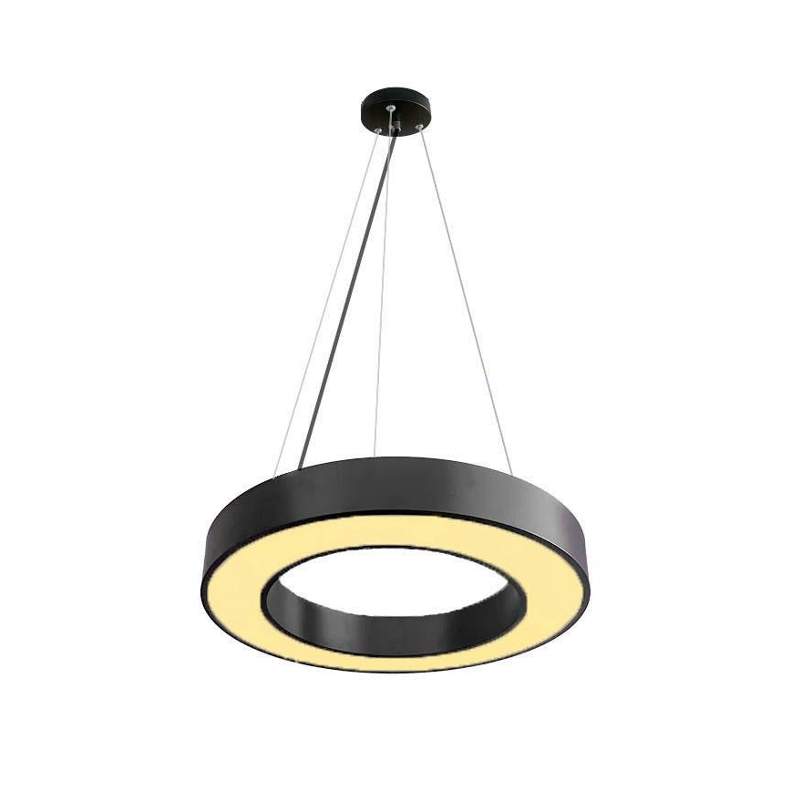 LED Prigušivi luster na sajli LED/45W/230V 3000-6500K crno + Daljinski upravljač