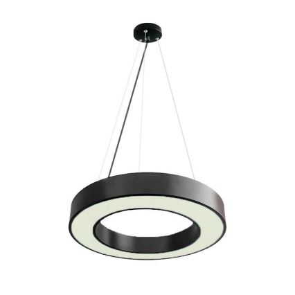 LED Prigušivi luster na sajli LED/45W/230V 3000-6500K crno + Daljinski upravljač