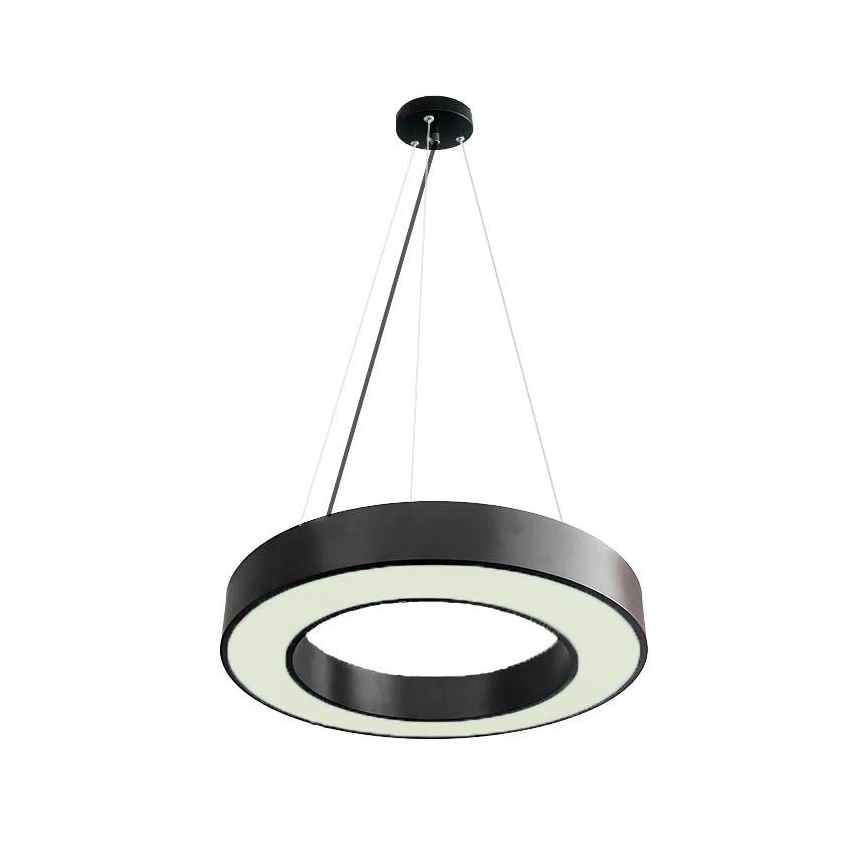 LED Prigušivi luster na sajli LED/45W/230V 3000-6500K crno + Daljinski upravljač