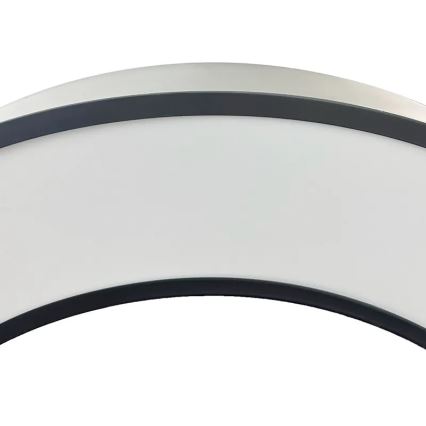 LED Prigušivi luster na sajli LED/45W/230V 3000-6500K crno + Daljinski upravljač