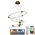 LED Prigušivi luster na sajli LED/45W/230V 3000-6500K + Daljinski upravljač