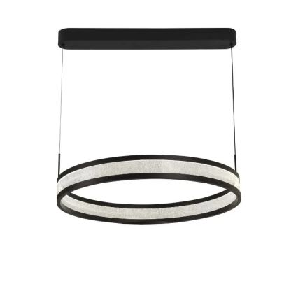 LED Prigušivi luster na sajli LED/45W/230V 3000-6500K crno + Daljinski upravljač