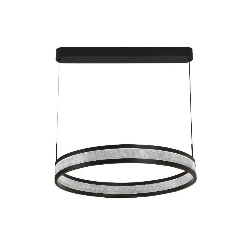 LED Prigušivi luster na sajli LED/45W/230V 3000-6500K crno + Daljinski upravljač