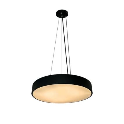 LED Prigušivi luster na sajli LED/50W/230V 3000-6500K crno + Daljinski upravljač
