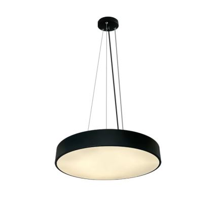 LED Prigušivi luster na sajli LED/50W/230V 3000-6500K crno + Daljinski upravljač