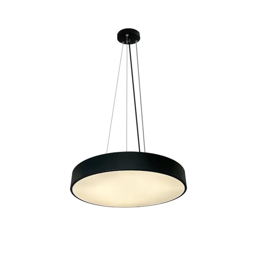 LED Prigušivi luster na sajli LED/50W/230V 3000-6500K crno + Daljinski upravljač