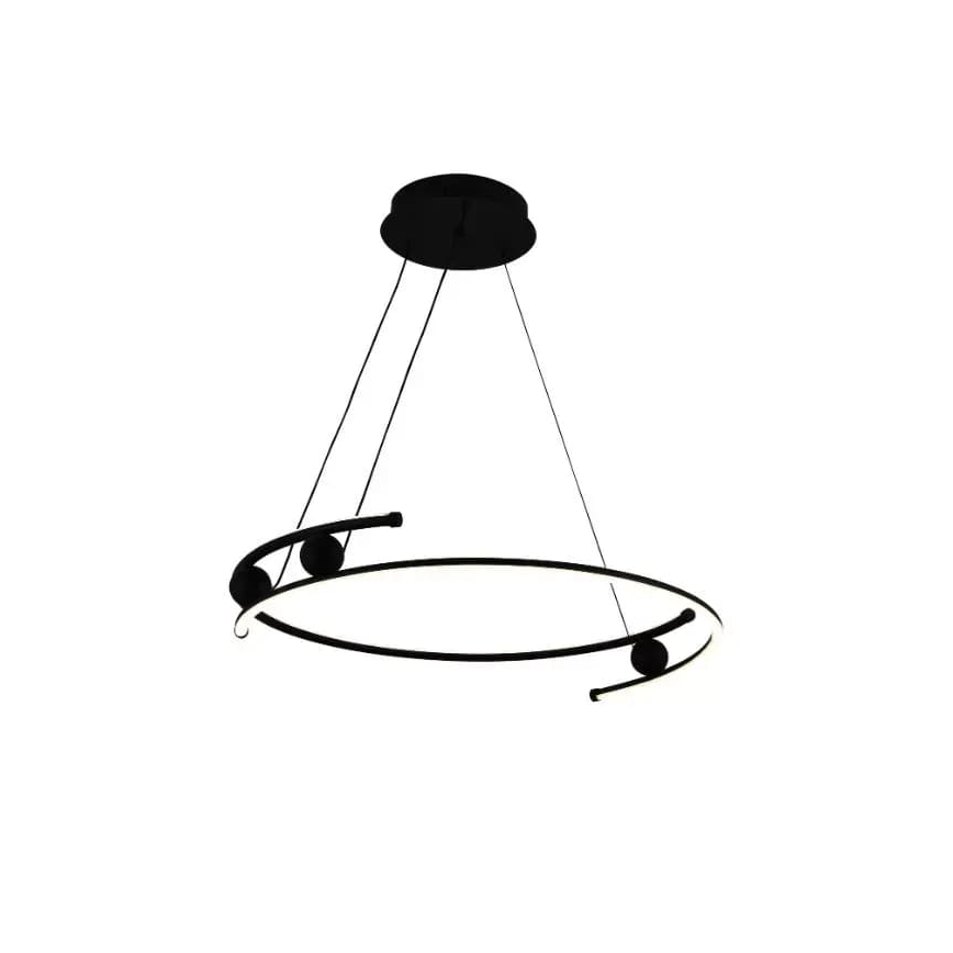 LED Prigušivi luster na sajli LED/50W/230V 3000-6500K pr. 60 cm + Daljinski upravljač