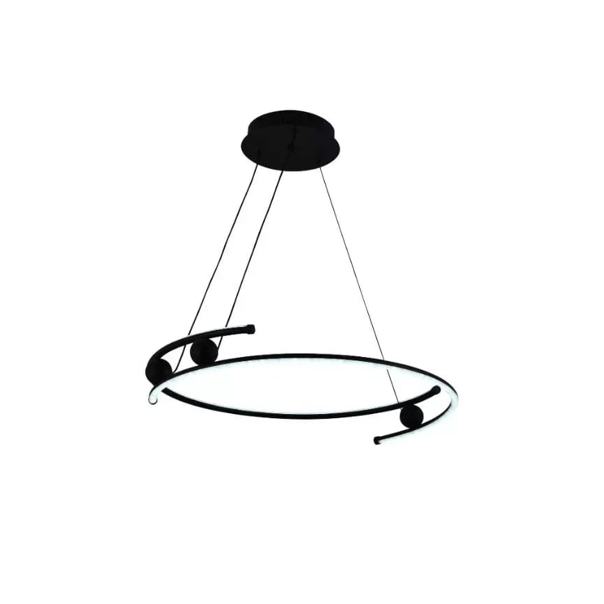 LED Prigušivi luster na sajli LED/50W/230V 3000-6500K pr. 60 cm + Daljinski upravljač
