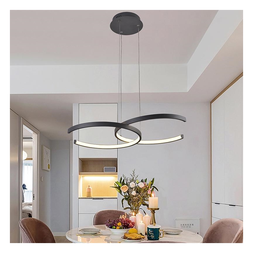 LED Prigušivi luster na sajli LED/50W/230V 3000-6500K + daljinski upravljač