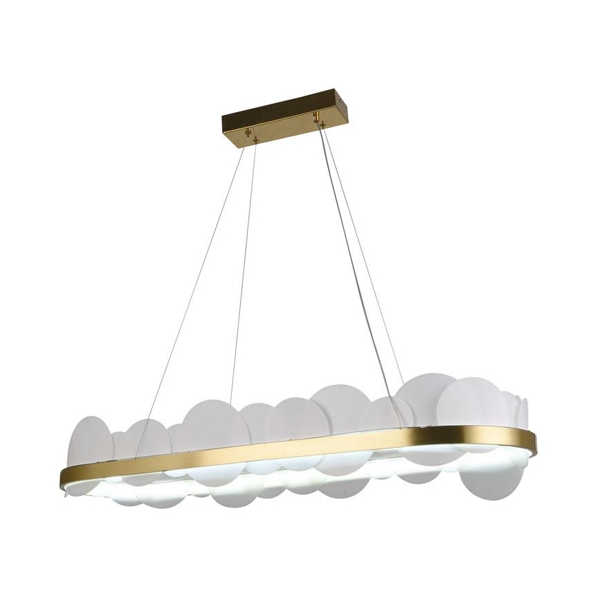 LED Prigušivi luster na sajli LED/50W/230V 3000-6500K zlatna + Daljinski upravljač