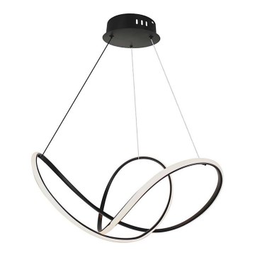 LED Prigušivi luster na sajli LED/50W/230V 3000K crno