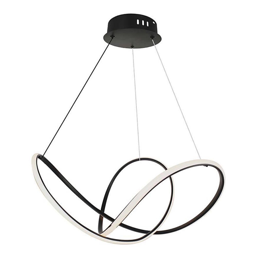 LED Prigušivi luster na sajli LED/50W/230V 3000K crno