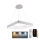LED Prigušivi luster na sajli LED/55W/230V 3000-6500K bela + Daljinski upravljač