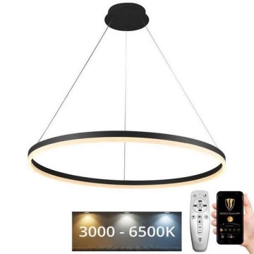 LED Prigušivi luster na sajli LED/55W/230V 3000-6500K + Daljinski upravljač