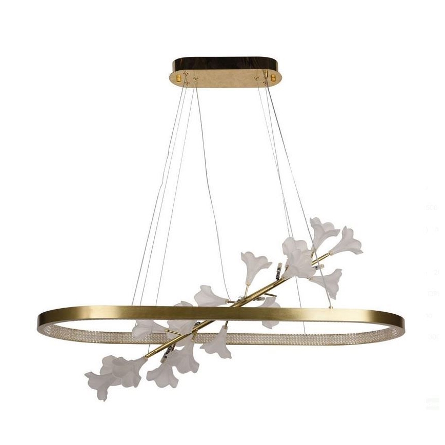 LED Prigušivi luster na sajli LED/55W/230V 3000-6500K + Daljinski upravljač