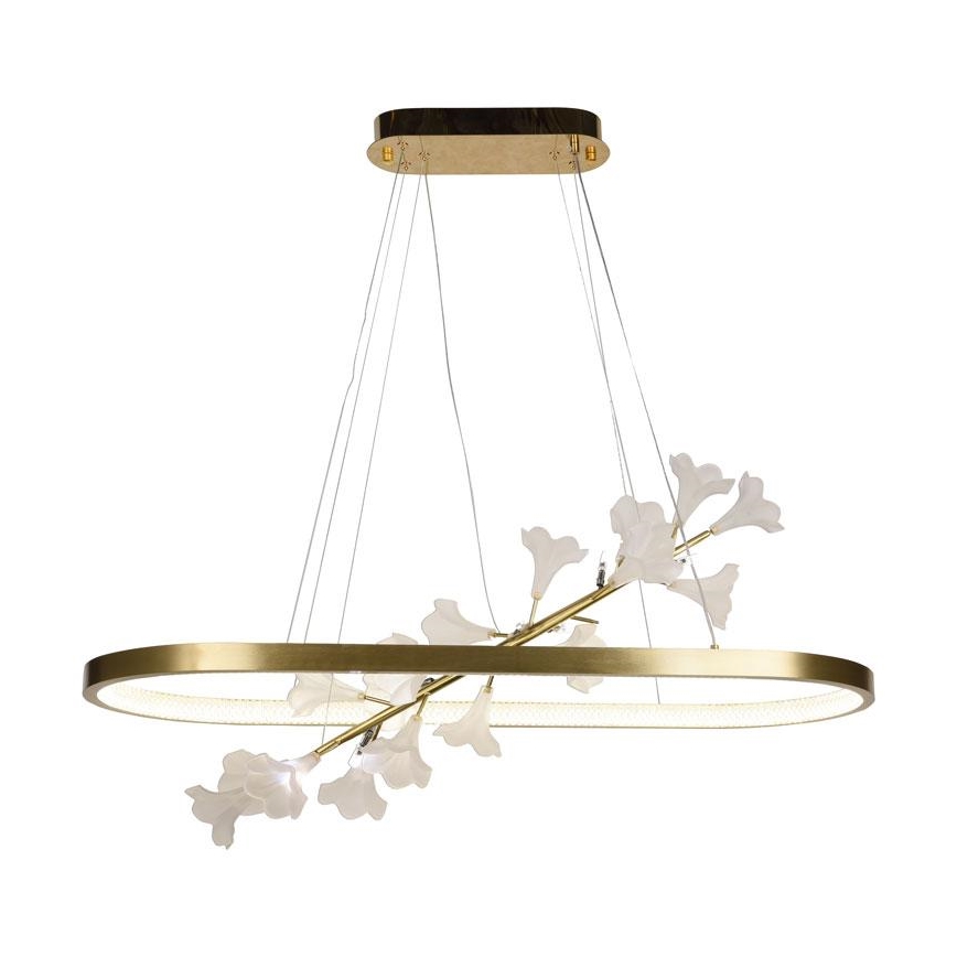 LED Prigušivi luster na sajli LED/55W/230V 3000-6500K + Daljinski upravljač