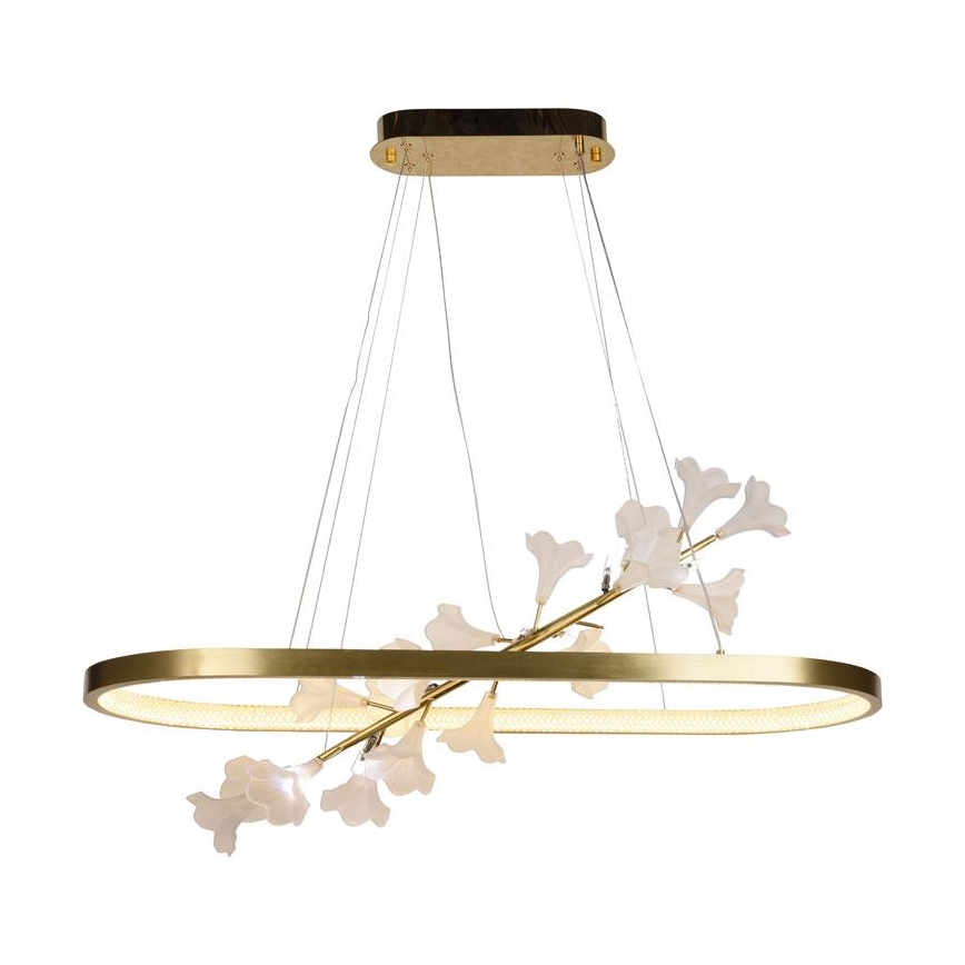 LED Prigušivi luster na sajli LED/55W/230V 3000-6500K + Daljinski upravljač