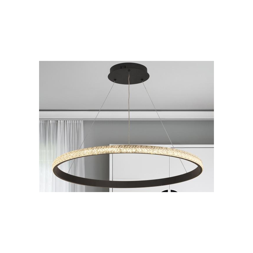 LED Prigušivi luster na sajli LED/55W/230V 3000-6500K pr. 80 cm + Daljinski upravljač