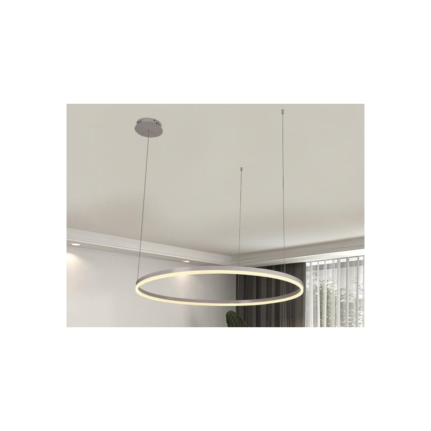LED Prigušivi luster na sajli LED/55W/230V 3000-6500K pr. 80 cm + Daljinski upravljač