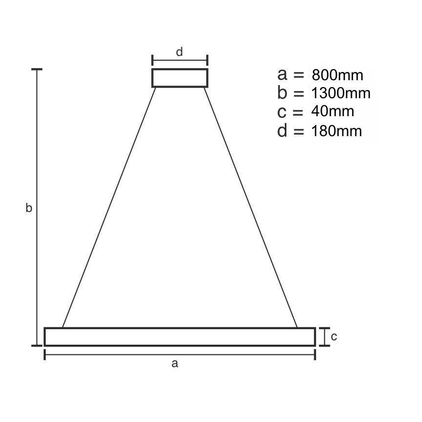 LED Prigušivi luster na sajli LED/55W/230V 3000-6500K zlatna + Daljinski upravljač