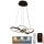 LED Prigušivi luster na sajli LED/65W/230V 3000-6500K braon + Daljinski upravljač
