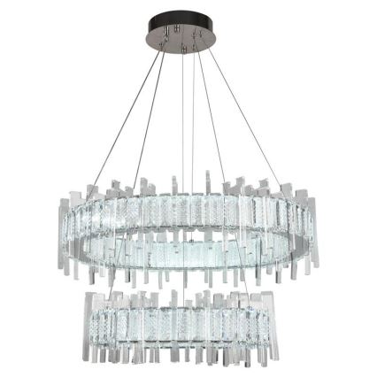 LED Prigušivi kristalni luster na sajli LED/65W/230V 3000-6500K + Daljinski upravljač