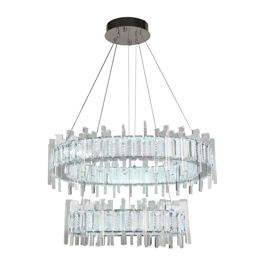 LED Prigušivi kristalni luster na sajli LED/65W/230V 3000-6500K + Daljinski upravljač