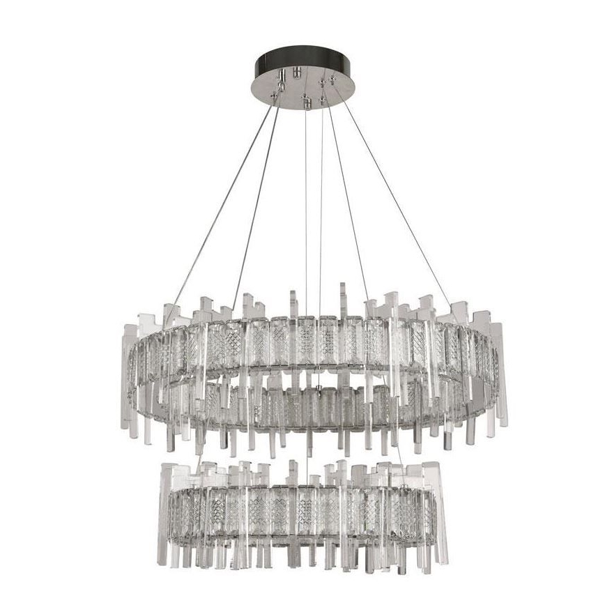 LED Prigušivi kristalni luster na sajli LED/65W/230V 3000-6500K + Daljinski upravljač