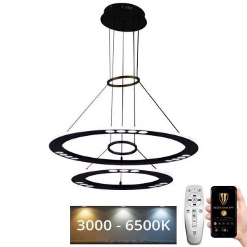 LED Prigušivi luster na sajli LED/65W/230V 3000-6500K + Daljinski upravljač