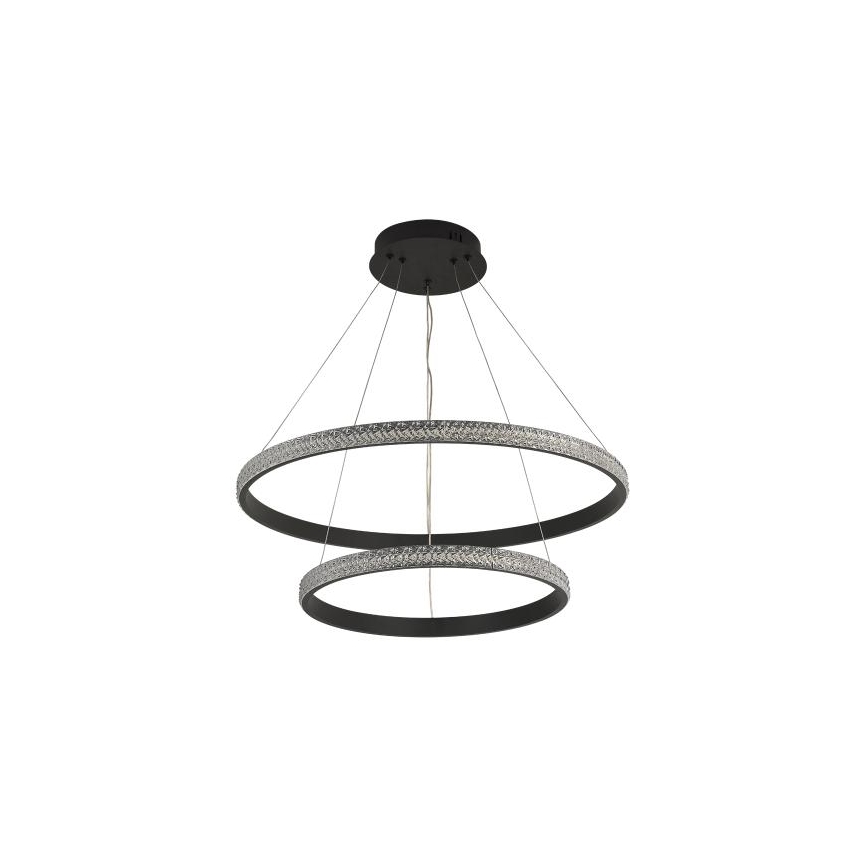 LED Prigušivi luster na sajli LED/65W/230V 3000-6500K pr. 60 cm + Daljinski upravljač